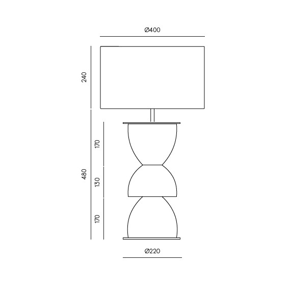 Настольная лампа METRIC