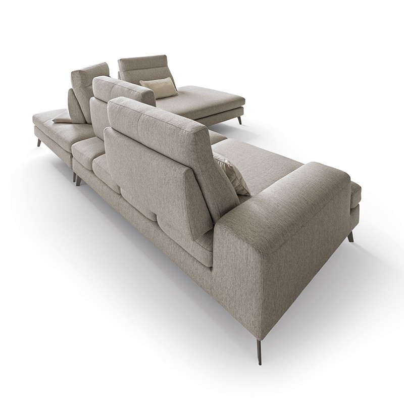 Диван угловой EMMET от LeComfort с выдвижными спинками