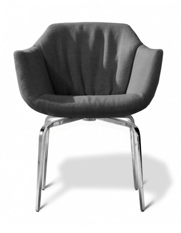 Вращающиеся мягкий стул с подлокотниками NAOS