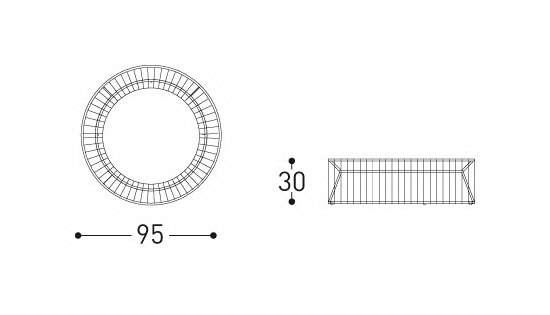 Уличный кофейный столик из коллекции TIBIDABO