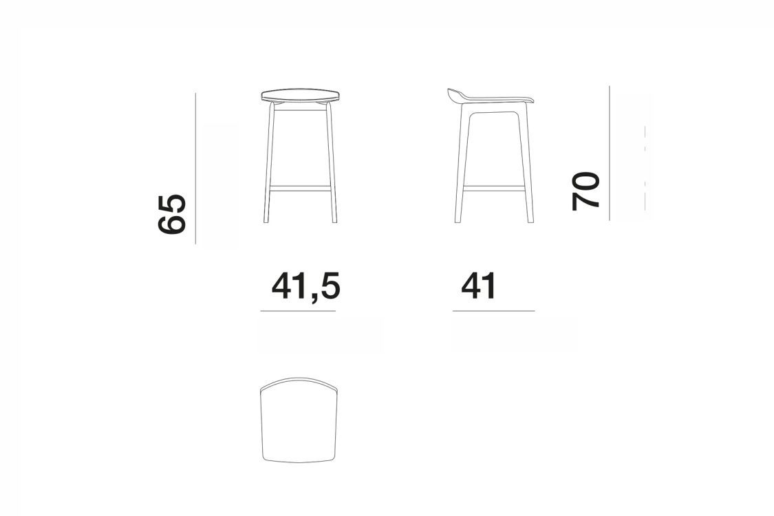 Барный стул WOODY от Molteni & C