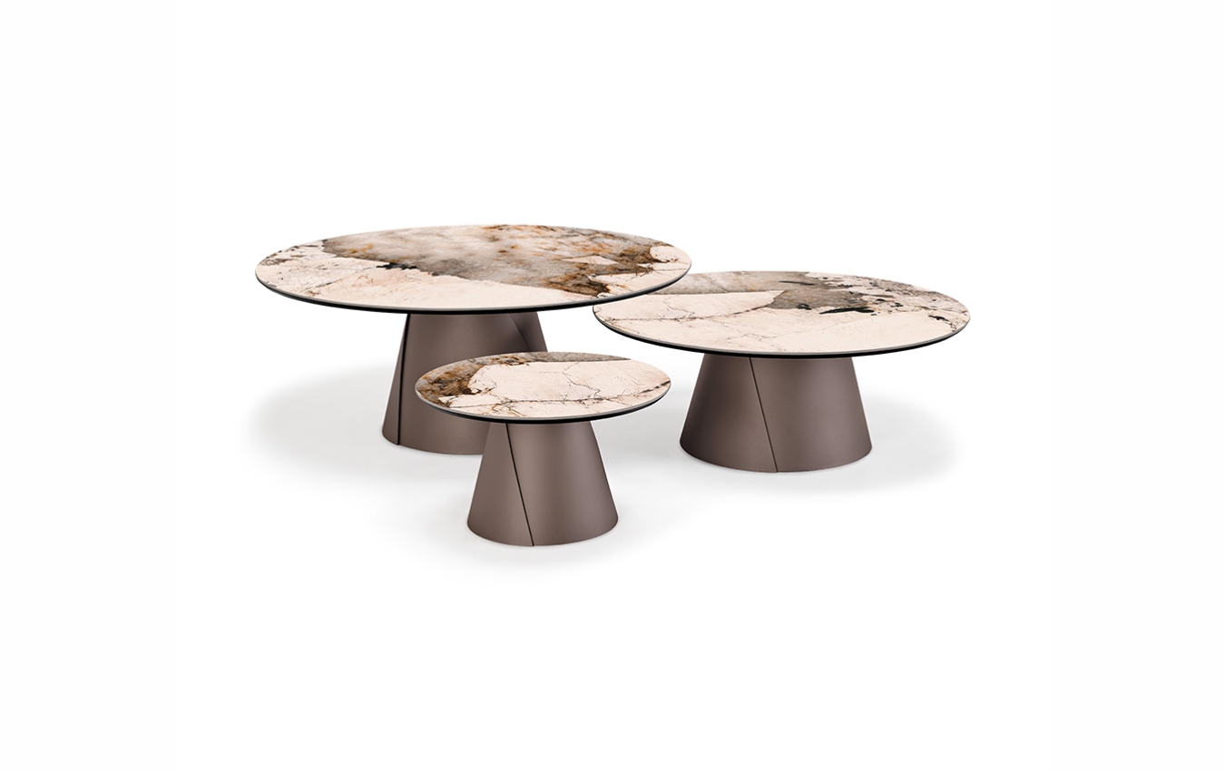 Журнальные круглые столы ALBERT Keramik от Cattelan Italia