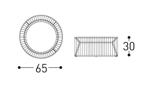 Уличный кофейный столик из коллекции TIBIDABO