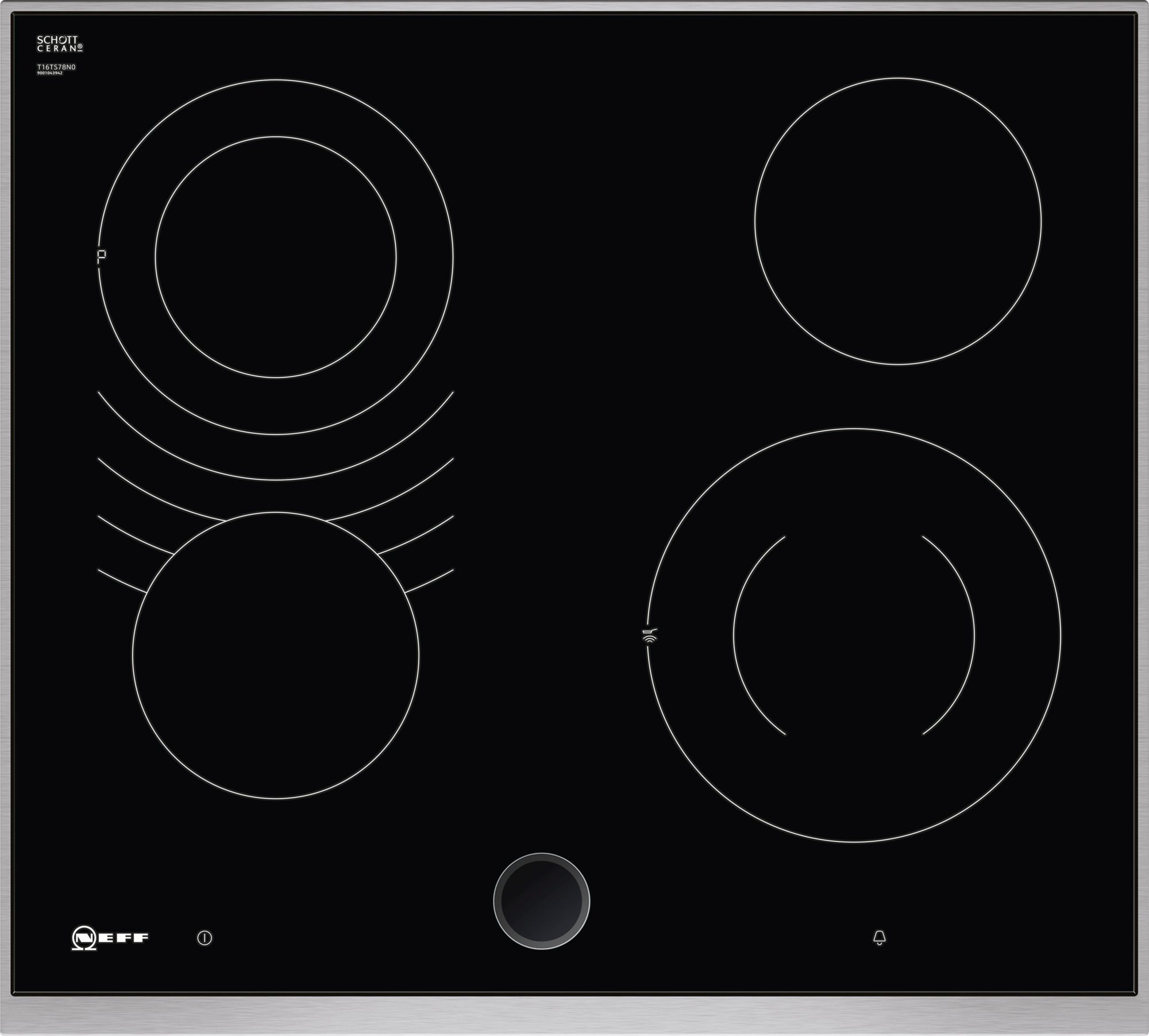Встраиваемая стеклокерамическая варочная панель NEFF T16TS78N0