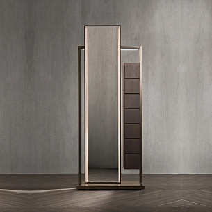 Напольное зеркало с вешалкой и ящиками CONTINUUM от Natevo