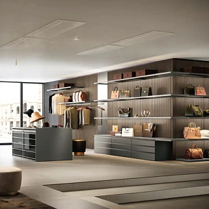 Гардеробные системы OMNIA Cabina e Сremagliera от Moretti Compact