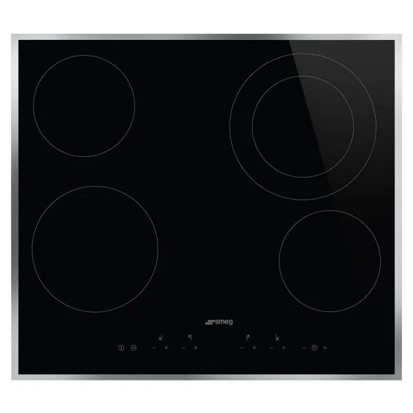 Встраиваемая стеклокерамическая варочная панель SMEG SE364ETFX