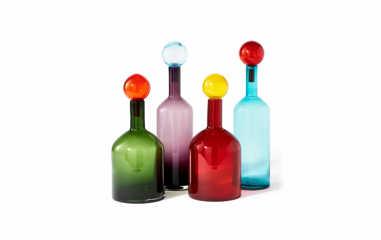 Сет из 4-х бутылок BUBBLES AND BOTTLES Colour от Polspotten