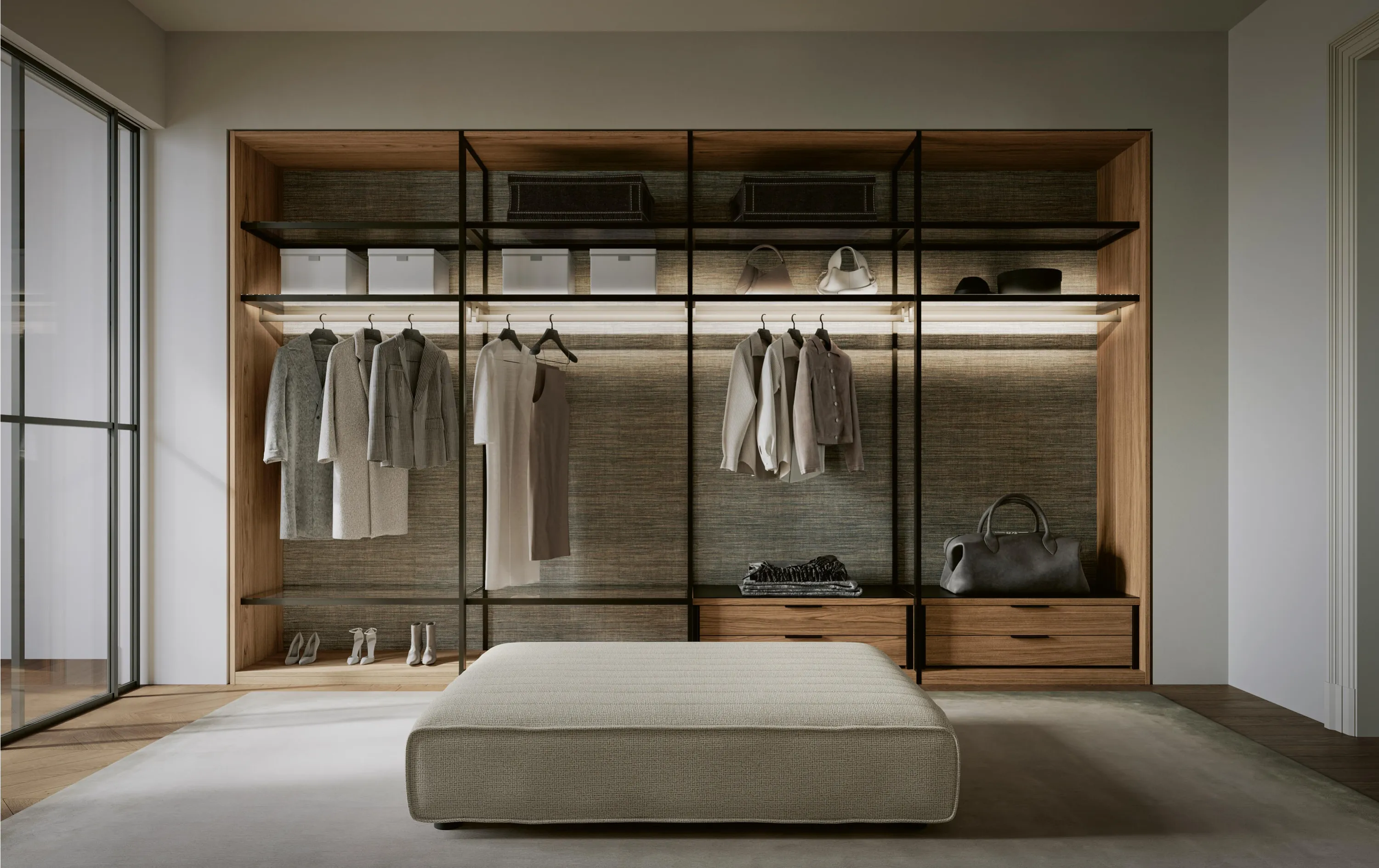 Гардеробная система OPEN от Lema