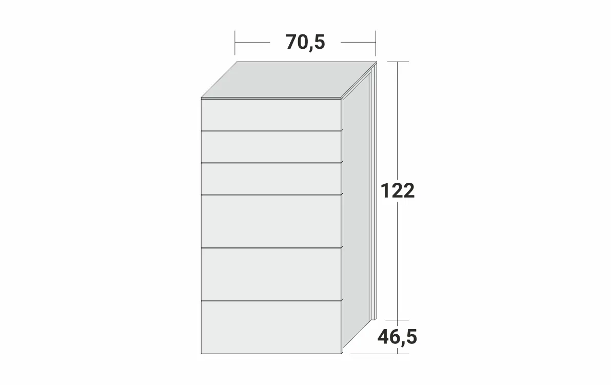 Высокий комод JUTA от Flou