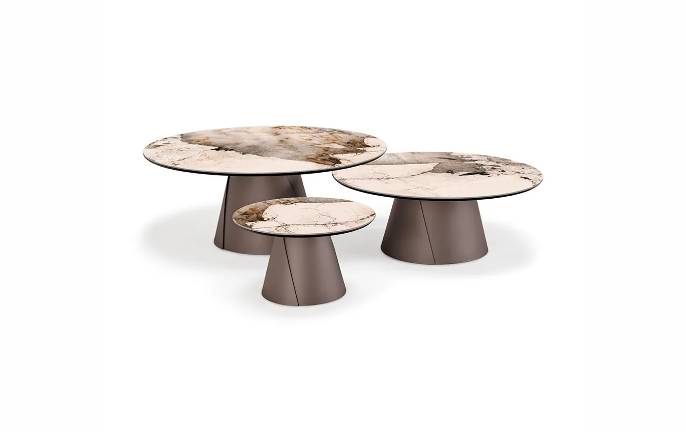 Журнальные круглые столы ALBERT Keramik от Cattelan Italia