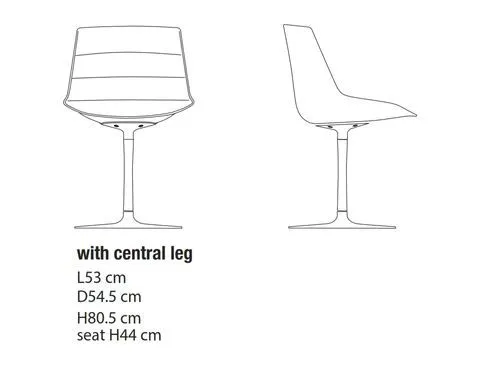 Поворотный стул FLOW от MDF Italia